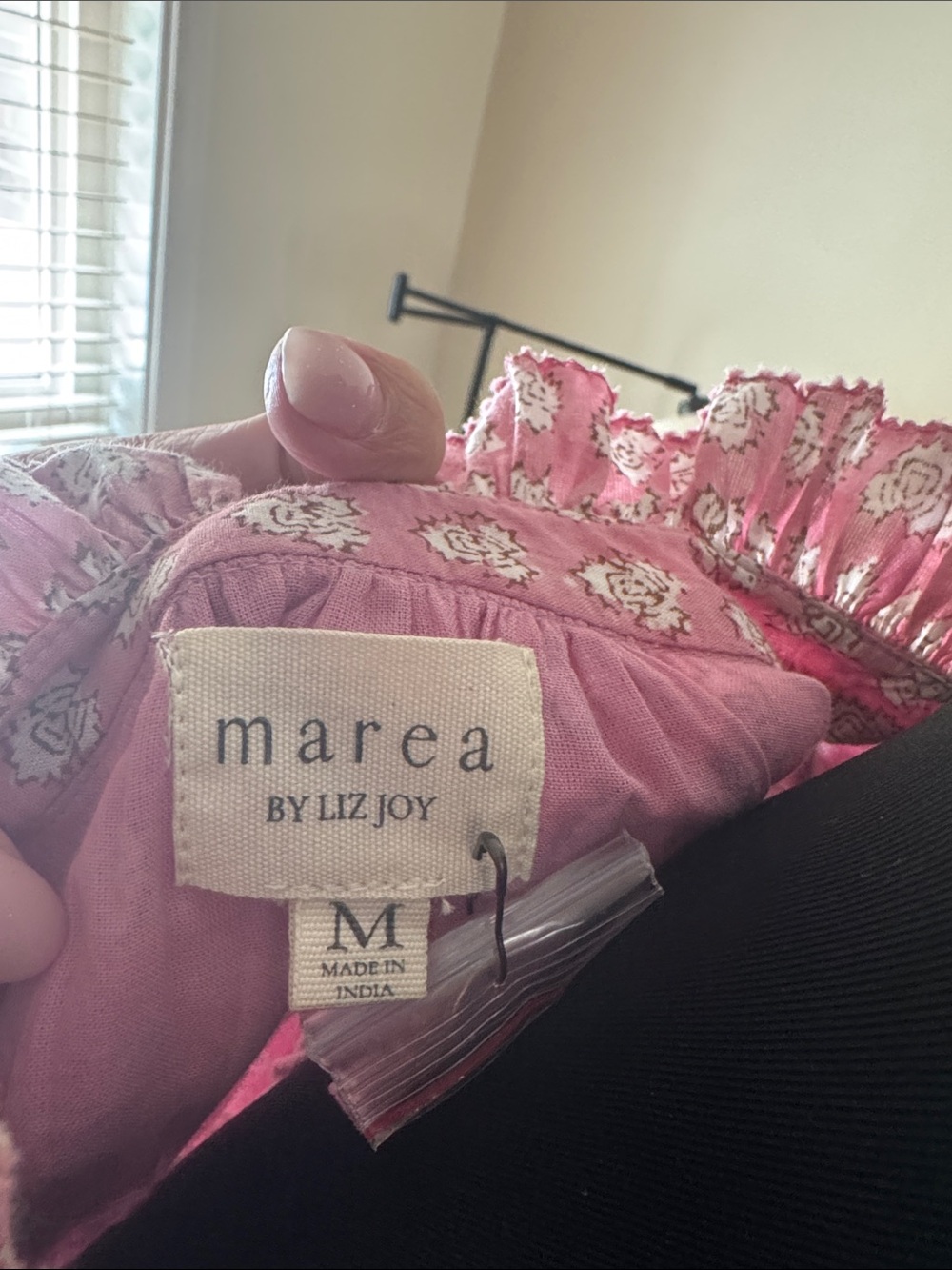 NWT MAREA by Liz Joy Pink Floral Tie-Waist Cap Sleeve Mini Dress - Picture 2 of 11
